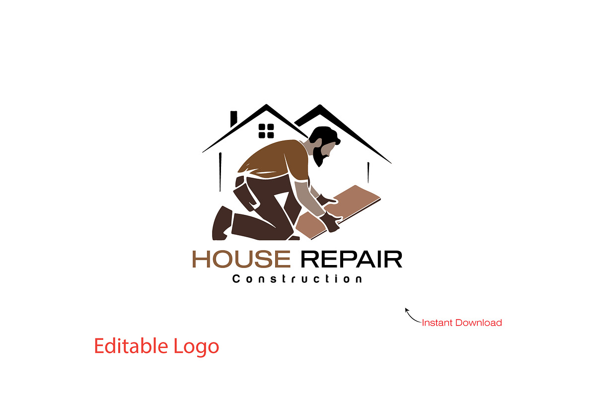 House Repair Logo Template