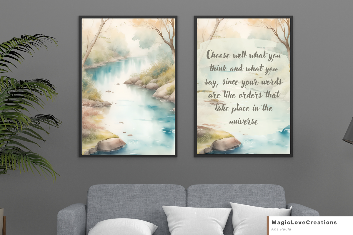 Spiritual Positive Quote Print Wall, a Poster Template by MagicLove Creations (Photo 2 of 10)