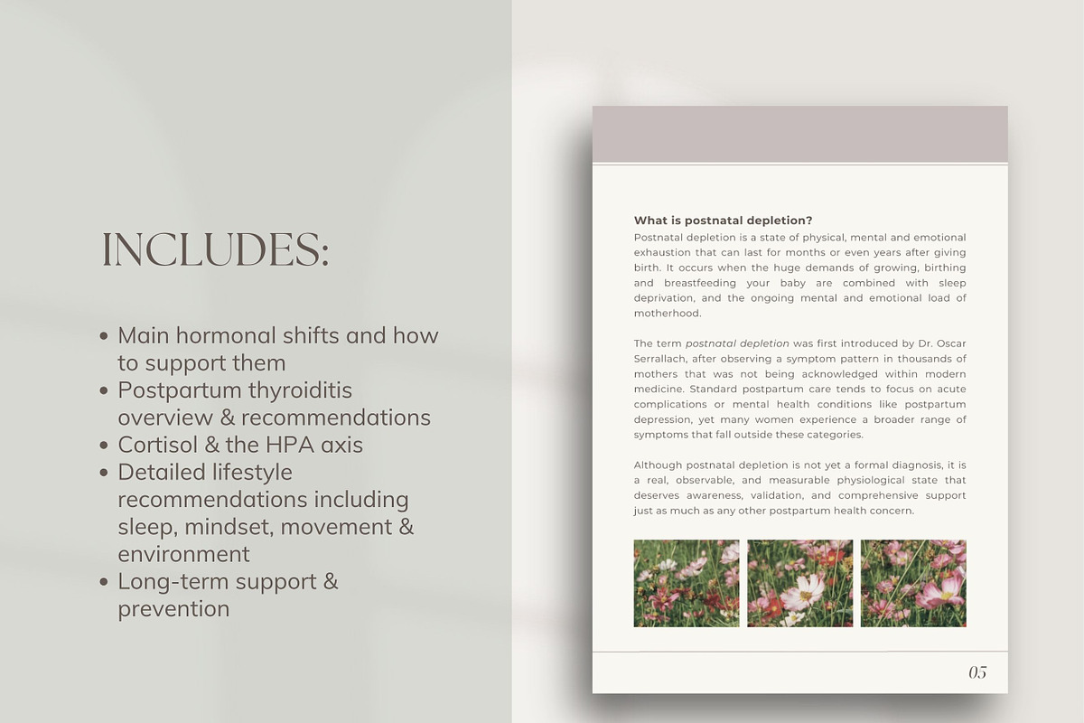 Postnatal Depletion DFY Ebook Canva, a Presentation Template by Naturopath Hub (Photo 6 of 11)