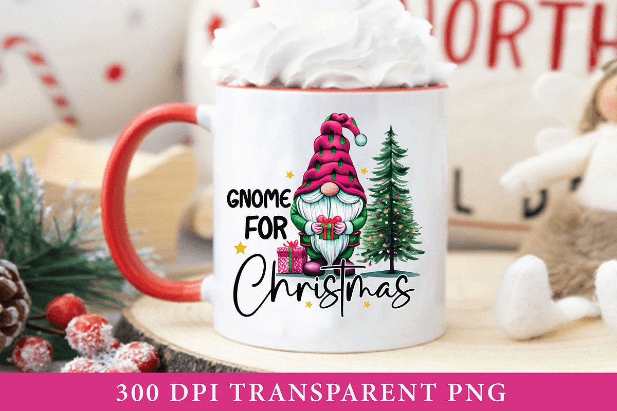 Christmas Gnome Sublimation Bundle, a Graphic by craftartstudio (Photo 3 of 8)