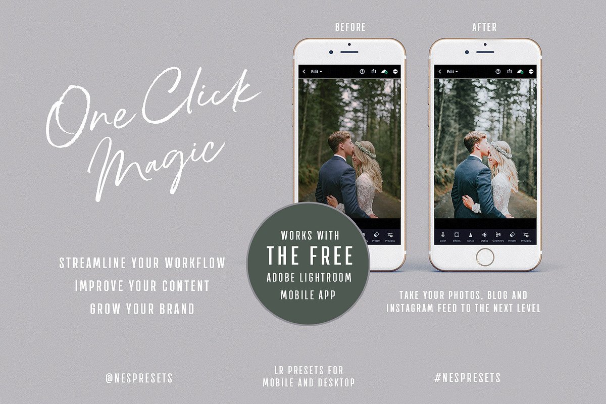 EVERGREEN CLEAN LIGHTROOM PRESETS, an Action Add-On by Nes Design Co (Photo 2 of 10)