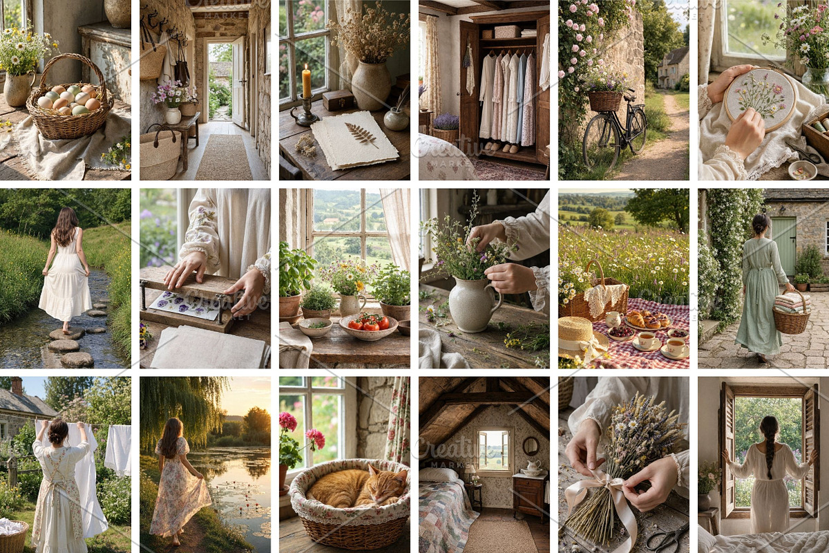 Cottagecore Stock Photos Bundle, a Holiday Photo by Selenique Studio (Photo 8 of 11)