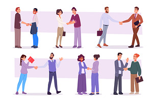 Handshake people. Business, a Finance Illustration by Onyx