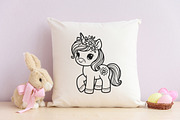 Baby Unicorn SVG Bundle, an Object Illustration by Libby Wishes (Thumbnail 4 of 4)