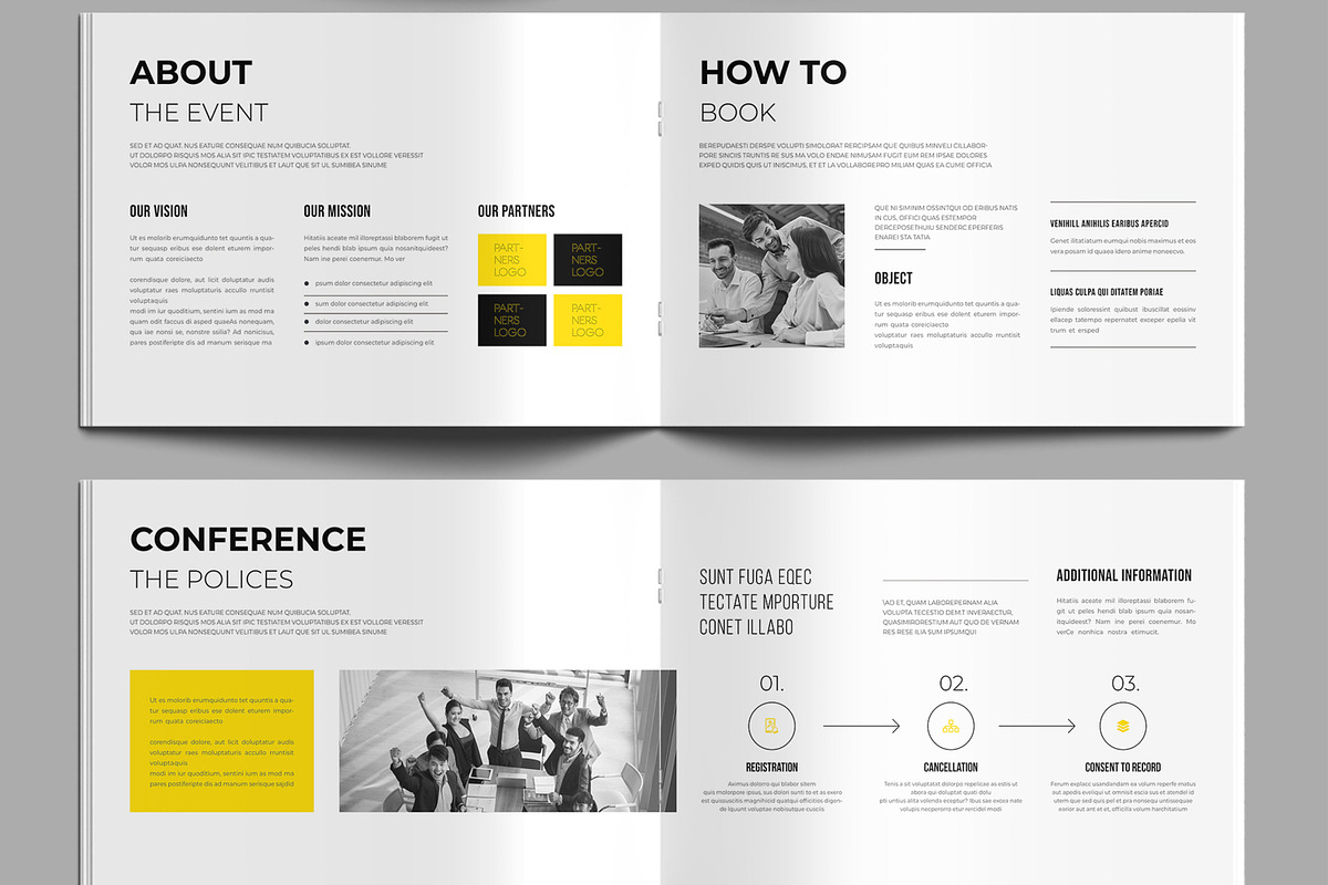 Conference Agenda Template, a Brochure Template by MightyDesign (Photo 3 of 8)