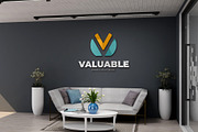 PSD Minimalist Lounge Wall Mockup, a Product Mockup by Ayy (Thumbnail 2 of 15)