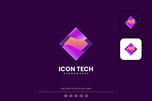 Icon Tech Gradient Logo