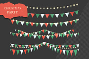 Triangle Party Flags – Clipart Pack, an Illustration by aniunova (Thumbnail 5 of 6)