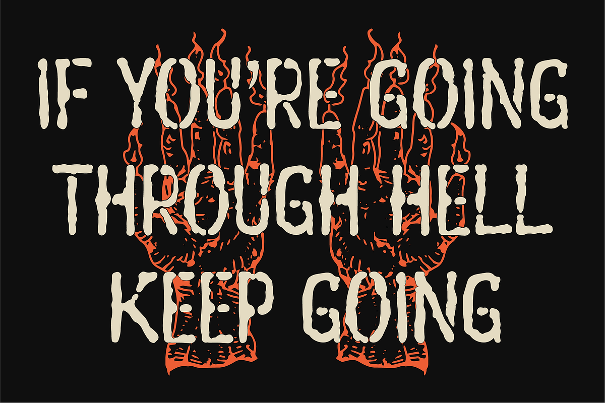 Greems - Doombringer Display Font, a Sans Serif Font by riff.type (Photo 2 of 10)