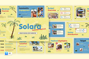 Solara Summer Festival Keynote, a Presentation Template by Loin Studio