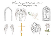 Heavenly Watercolor Clip art, a Decorative Illustration by Eves_Aquadreams (Thumbnail 2 of 6)