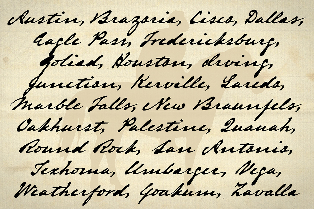 Austin Pen Bold, over-inked quill font preview 7