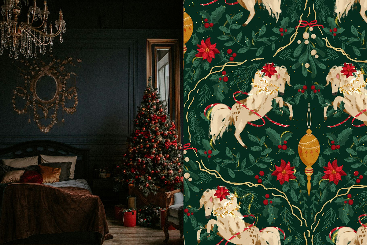 Luxury Christmas Pattern, a Pattern Graphic by PaperJamLab (Photo 4 of 11)