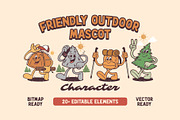 Friendly Outdoor Mascot Characters, an Object Illustration by MovinkGraphicStudio (Thumbnail 1 of 15)