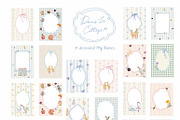 Cottagecore Clipart Frames Posters, a Decorative Illustration by whiteheartdesign (Thumbnail 3 of 21)