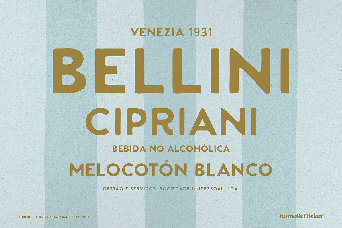 Shinjo - A Handmade Sans Serif, a Sans Serif Font by Komet & Flicker (Photo 3 of 15)