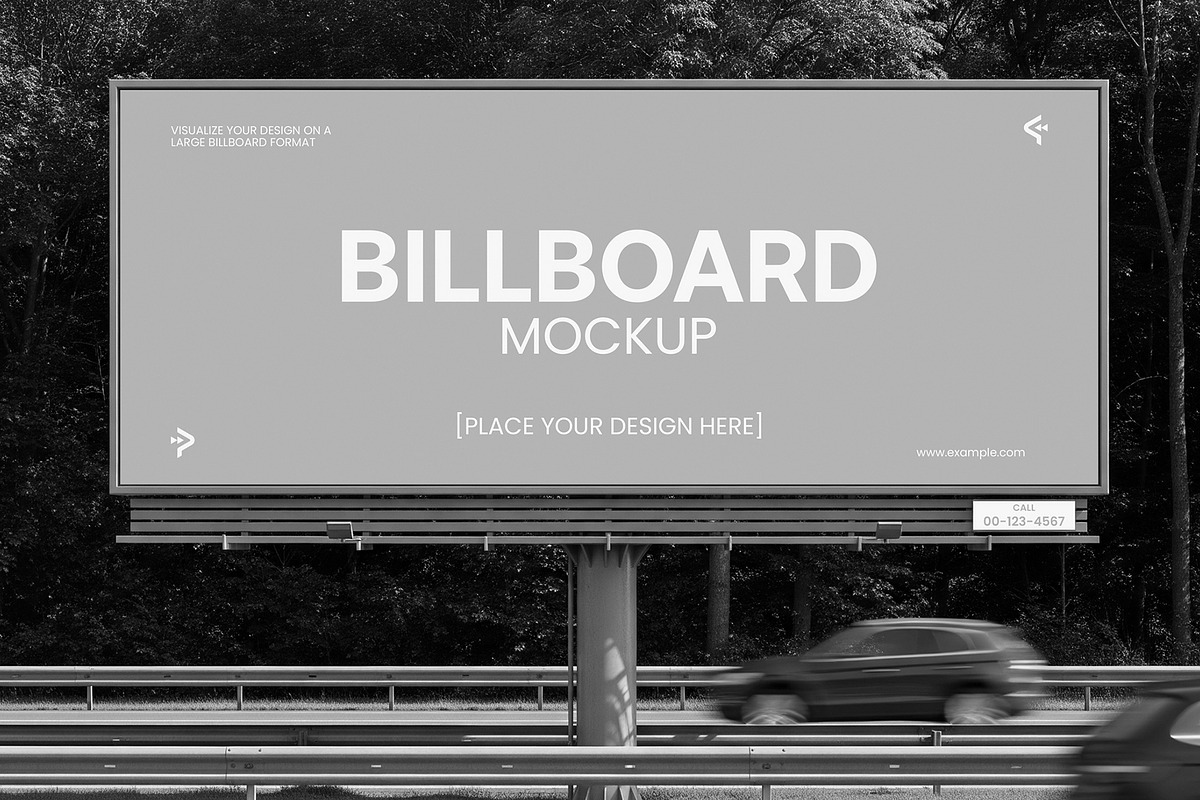 Street Billboard Mockup Template, an Advertising Mockup by graphypix (Photo 3 of 4)
