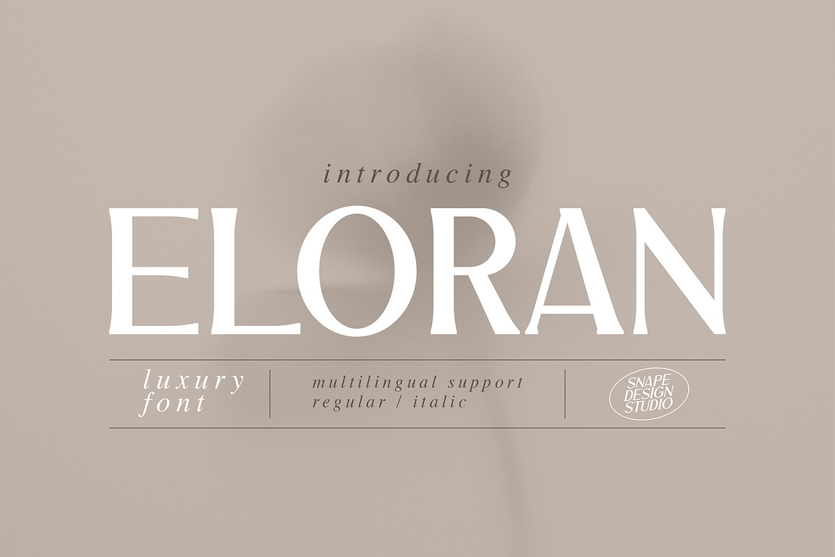 Eloran - Luxury Font, a Serif Font by Snape Design Studio (Photo 1 of 12)