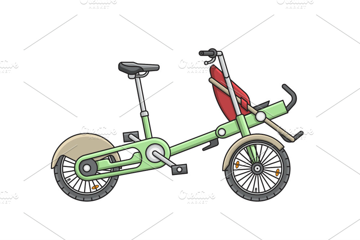 Big set of twelve different bicycles, a Healthcare Illustration by WINS Doodle shop (Photo 16 of 17)