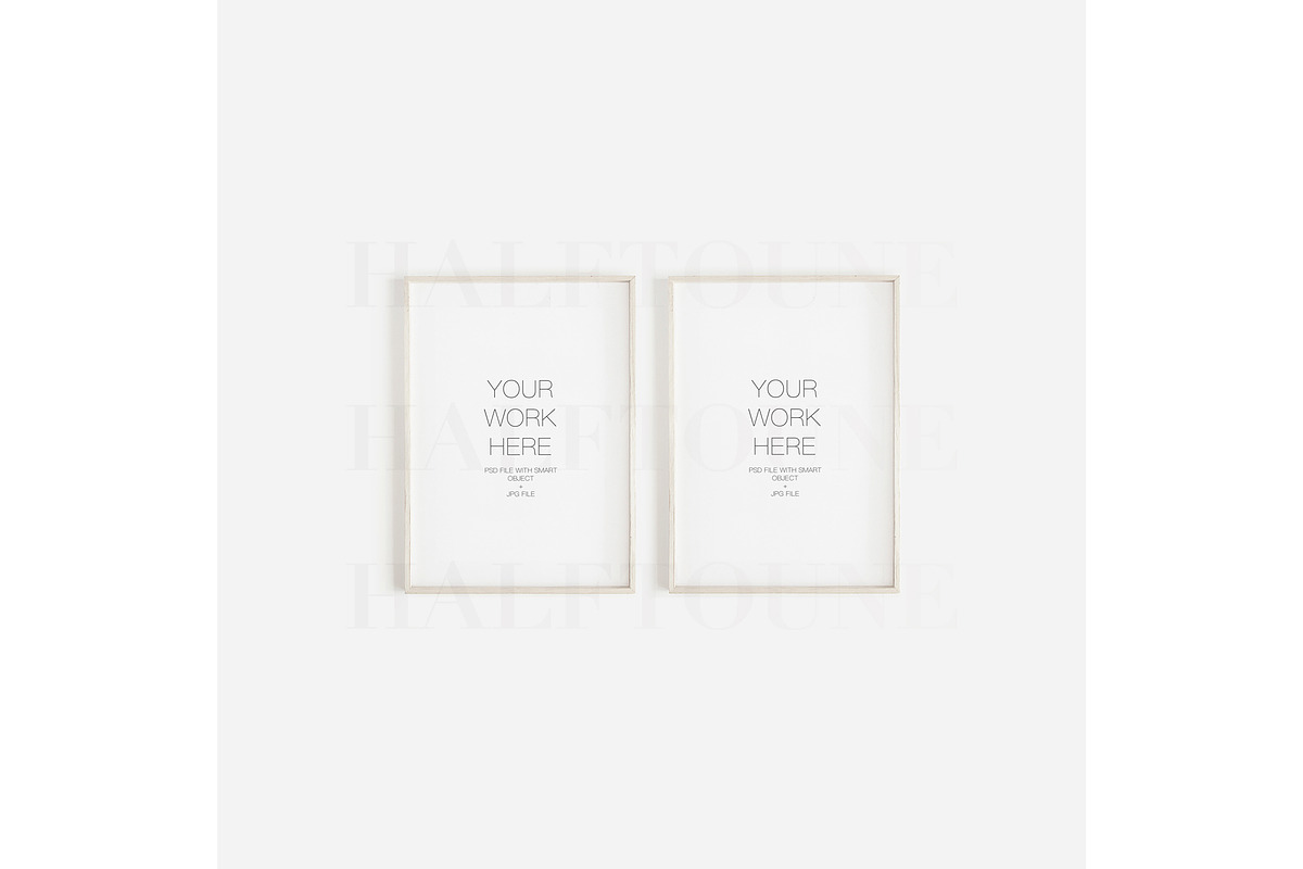 Thin Wooden Frame Mockup Bundle, a Mockup by HALFTOUNE (Photo 9 of 12)