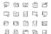 Files and Folders Ico, an Outline Icon by Brickclay (Thumbnail 5 of 6)
