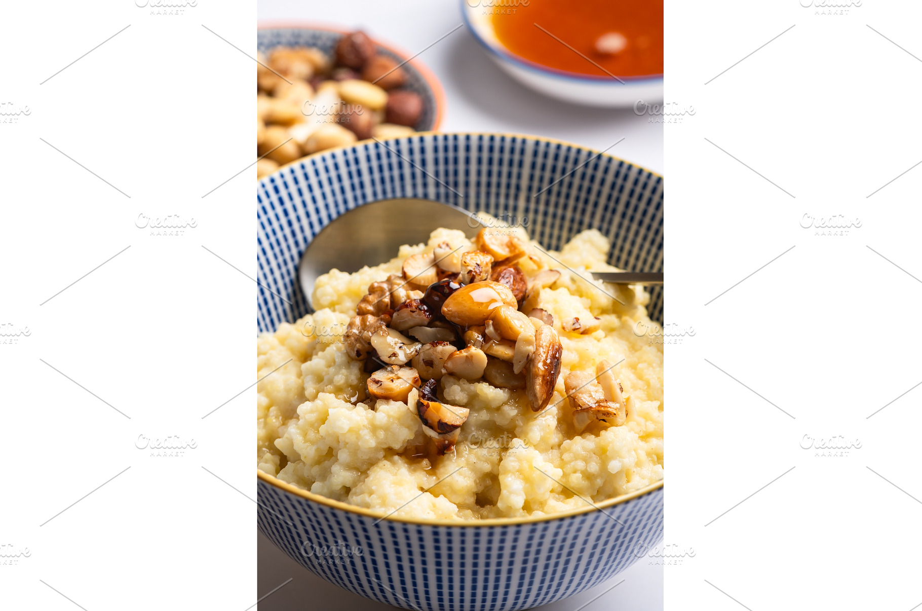 Millet porridge with mixed nuts, a Food & Drink Photo by MAnuta