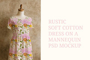 rustic cotton dress psd mockup, a Shirt Mockup by jenartstudio (Thumbnail 3 of 4)