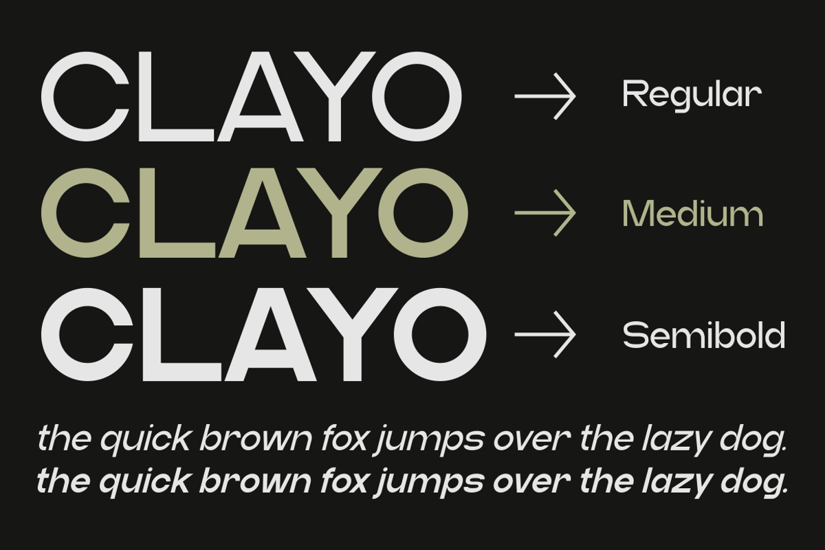 Clayo - Modern Clean Sans Family, a Sans Serif Font by MaikoHatta (Photo 2 of 7)