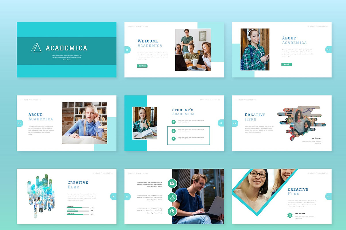Academica Presentation Template, a Presentation Template by Overcloud