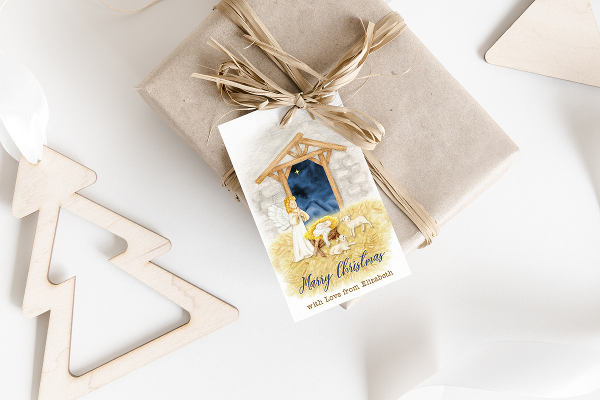 Christmas Nativity scene clipart, an Object Graphic by svetlanaARTdreams (Photo 5 of 11)