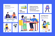 Animated Interview Illustration Set, an Object Illustration by Prosymbols (Thumbnail 6 of 13)