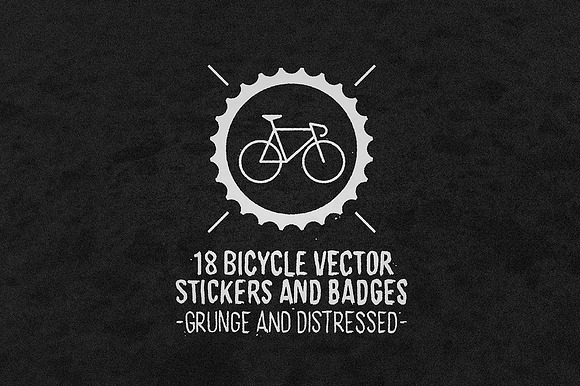 Bicycle Vector Stickers and Badges preview 5