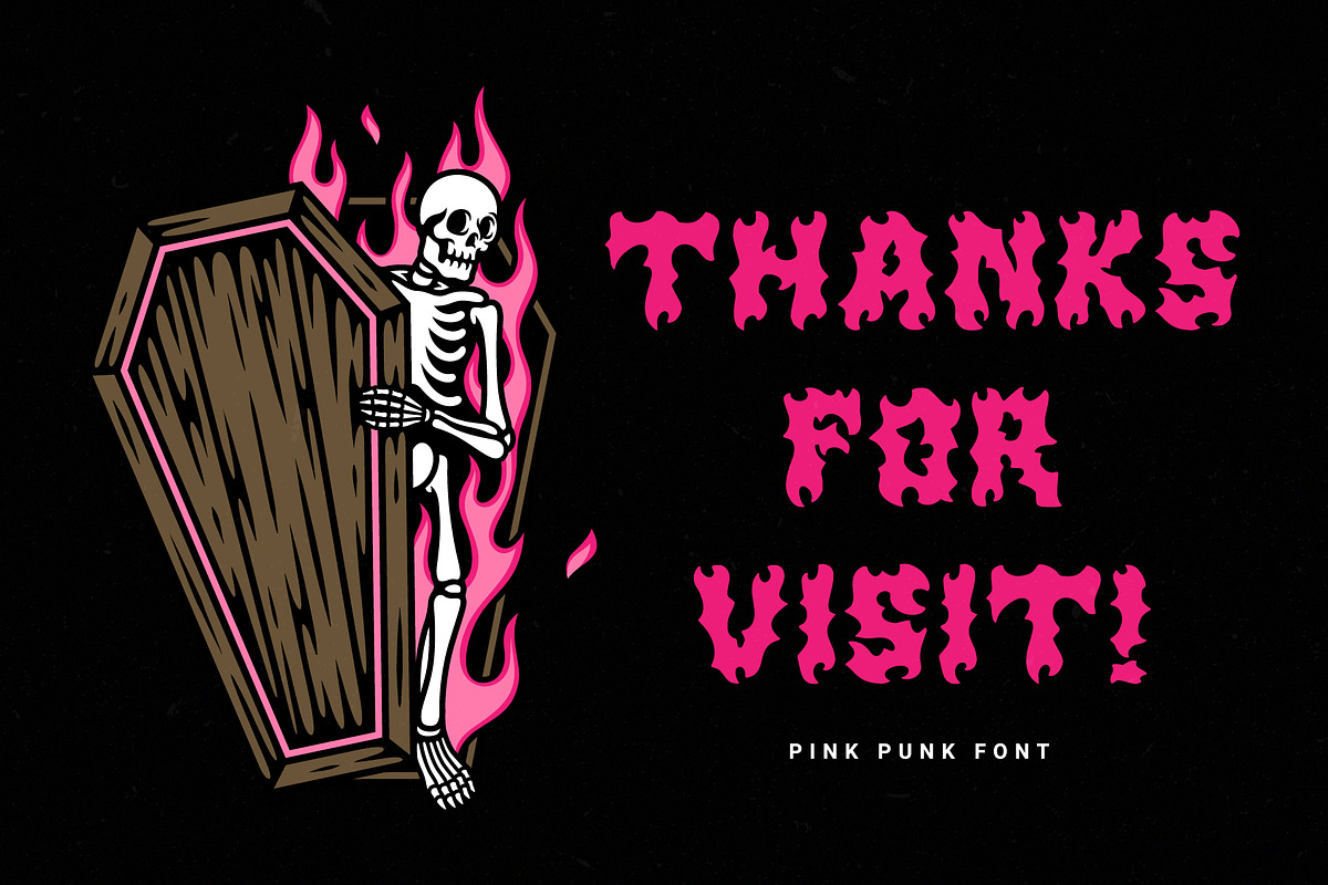 Pink Punk – Death Metal Font, a Blackletter Font by Prioritype Co (Photo 10 of 10)