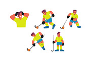 Character Hockey Man Vol 2 Doodle, a Sport Illustration by SLAB! Design (Thumbnail 3 of 3)