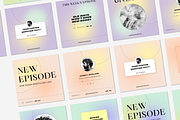 Podcast Instagram Creator Template, a Social Media Template by Cuoco (Thumbnail 4 of 14)