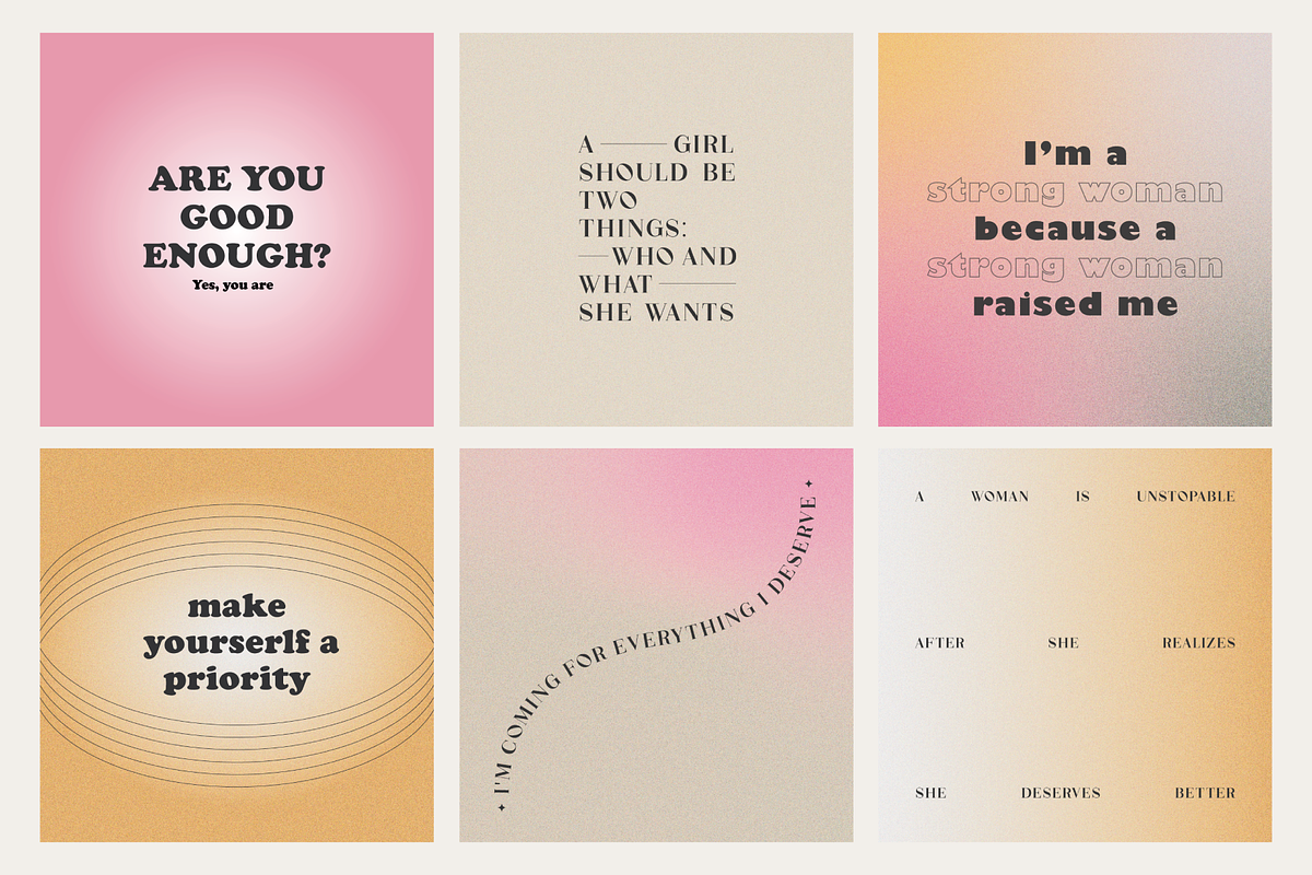 Women Empowerment Quotes | IG posts, a Social Media Template by designerbianca (Photo 2 of 5)