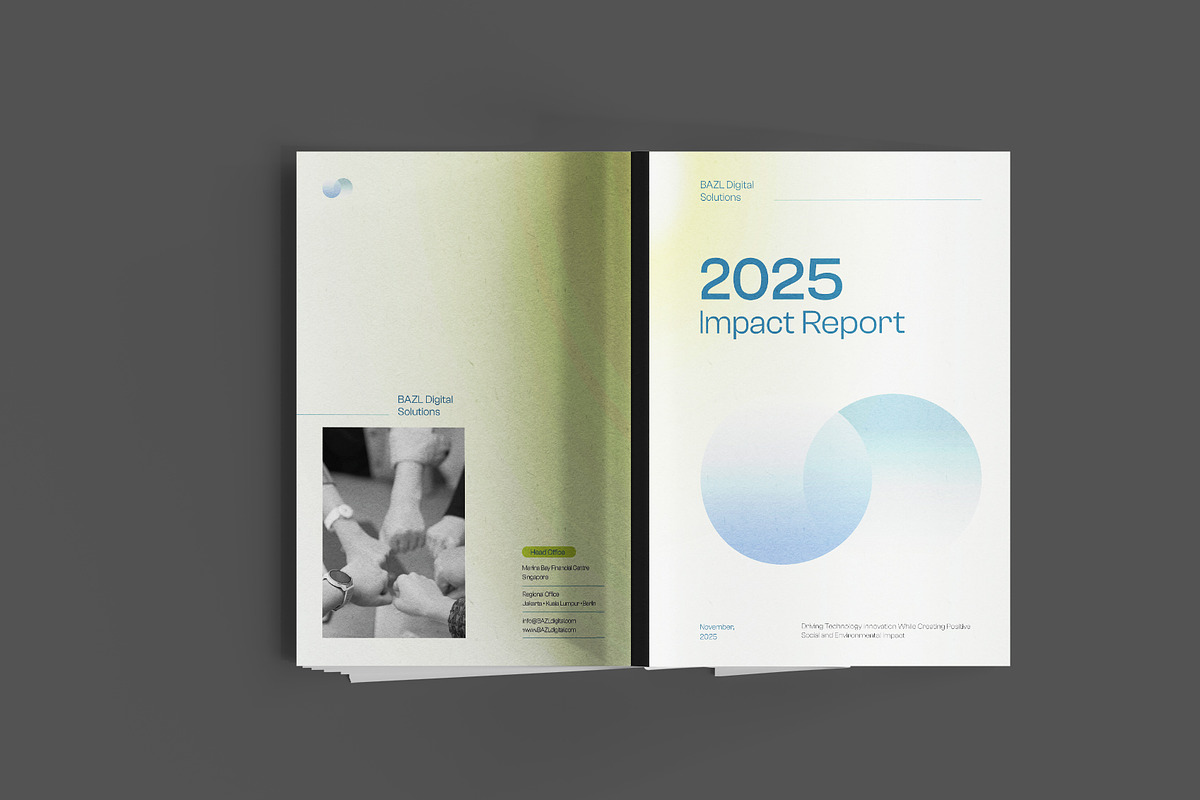 Minimal Gradient ESG Impact Report, a Brochure Template by Neermana (Photo 11 of 11)