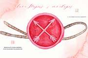 Love stamps, envelopes, a Texture Illustration by LABFcreations (Thumbnail 4 of 7)