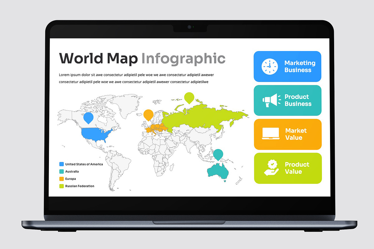 Worldmap Google Slides preview 6
