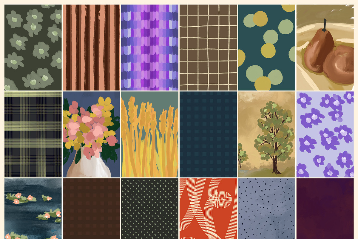80 Hand-Painted Autumn Backgrounds, a Background Graphic by DreamoraArt (Photo 3 of 8)