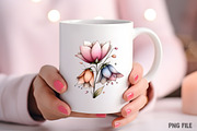 Whimsical Flowers Spring Clipart Png, an Illustration by Craft Nest (Thumbnail 8 of 11)