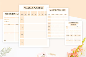 Editable Student Printable Planner