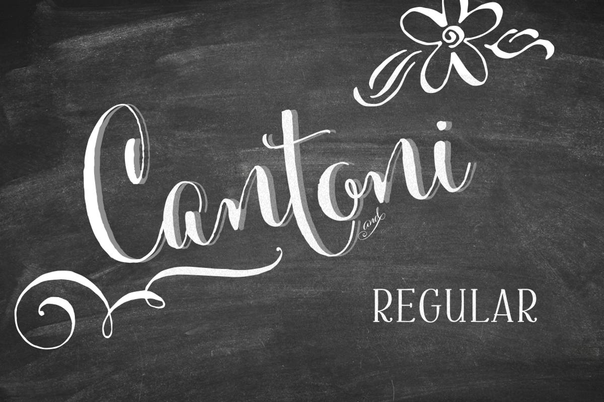 Cantoni Hand Lettered Font