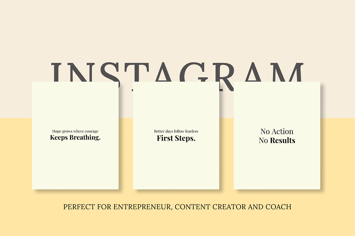 50 INSPIRING INSTAGRAM QUOTES, a Social Media Template by RB Boutique (Photo 3 of 8)