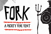 Fork, a Font by Simplex Opera (Thumbnail 1 of 3)