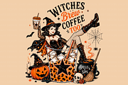 Coffee Halloween Tshirt Png Bundle, a Seasonal Illustration by Daisy Design (Thumbnail 8 of 9)