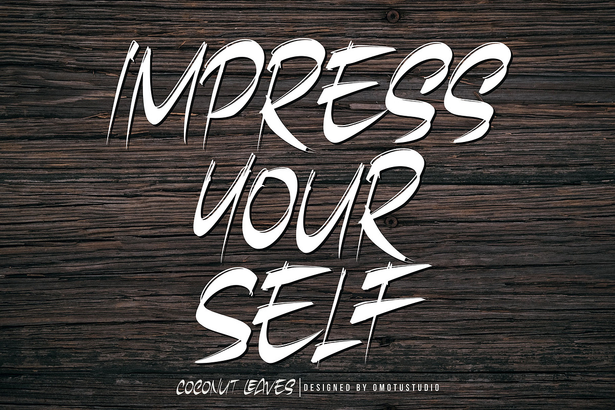 Coconut Leaves, a Handwritten Font by Omotu Studio (Photo 5 of 10)