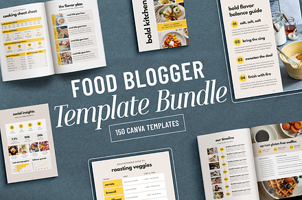 Food Blogger Template Bundle
