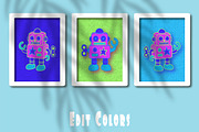 Retro Christmas Toy Robots Graphics, an Object Graphic by Blynn Pippen (Thumbnail 26 of 26)