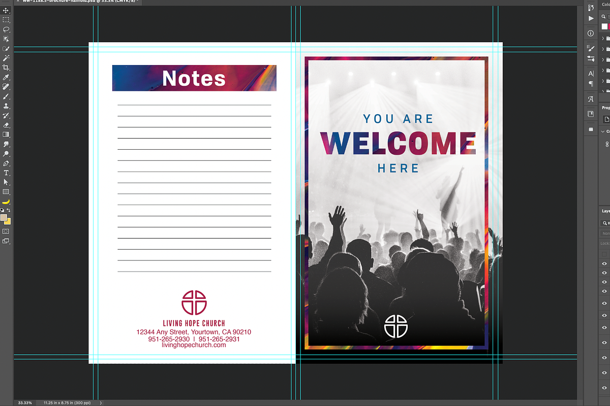 Worship Service welcome bulletin, a Print Template by Sync Design Soultions (Photo 5 of 5)